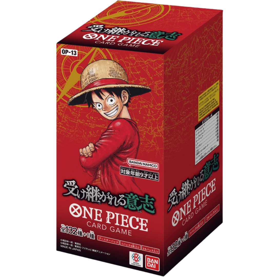 One Piece OP-13 Carrying on His Will Booster Box Japanese Factory Seal – ROYAL CARD JAPAN